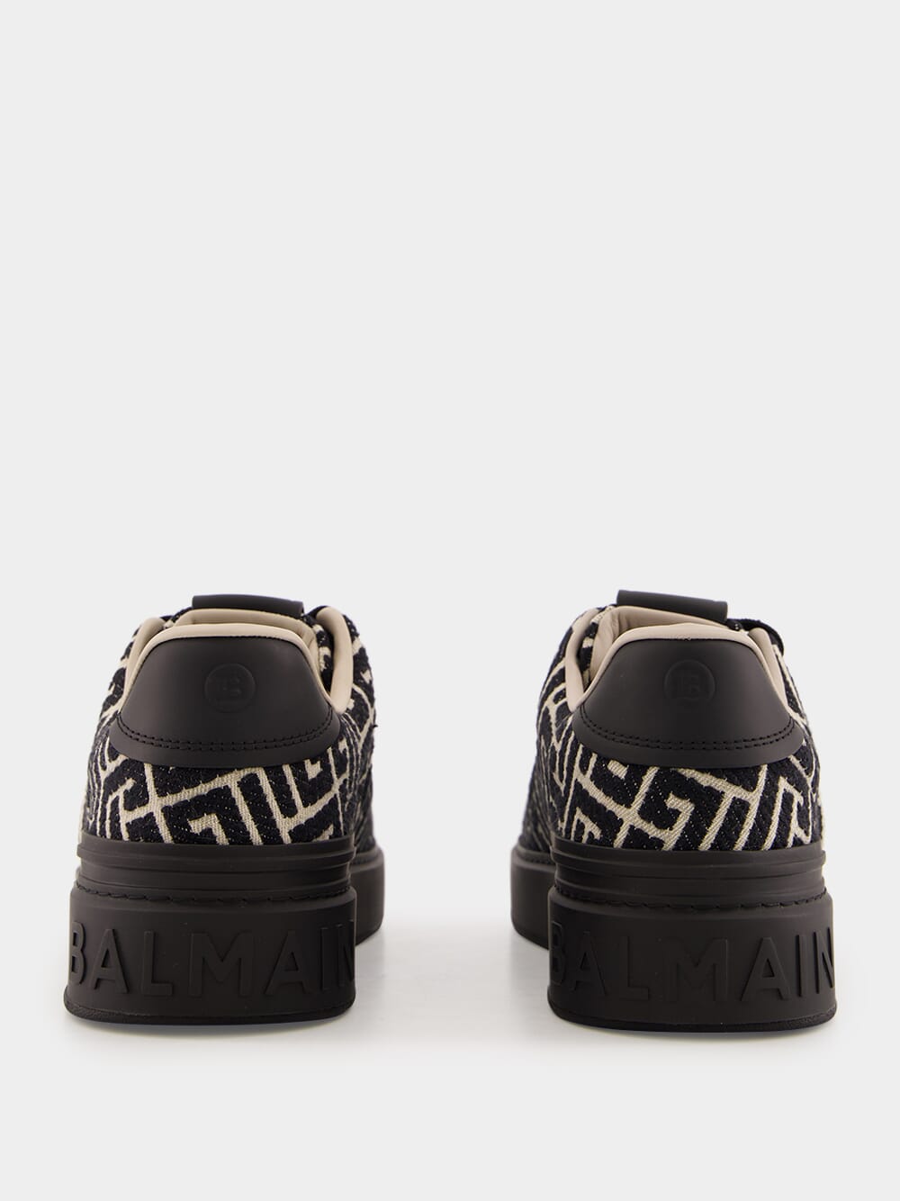 Black B-Court Jacquard Monogram Trainers