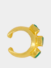 FENOMENA Gold Emerald Havana Glow Ear Cuff