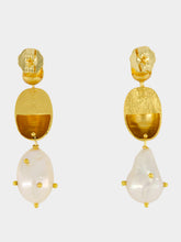 FENOMENA Gold Tokyo Pearl Drop Earrings