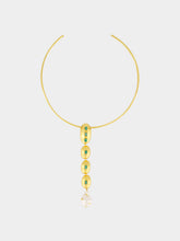 FENOMENA Gold Emerald Lumièr Necklace