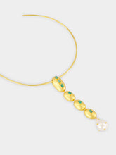 FENOMENA Gold Emerald Lumièr Necklace