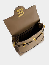 Balmain Brown Calfskin B-Buzz 23 Bag