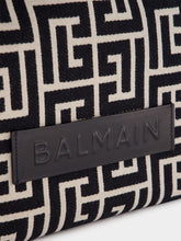 Balmain B-Army Medium Monogram Jacquard Shopper Bag