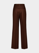 Paula Dominique Potting Soil Wide-Leg Tailored Pants