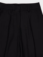 Paula Dominique Black Wide-Leg Tailored Pants