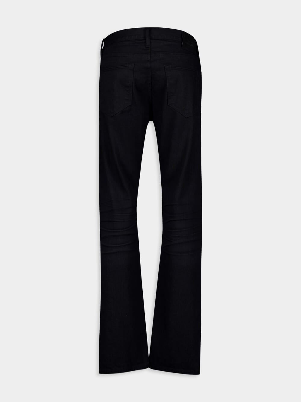 Black Jeans Straight Fit Stretch