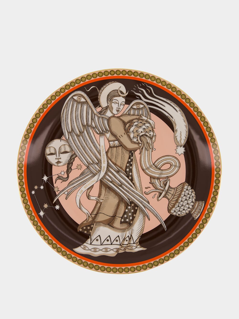 The Angel Brown Decorative Plate