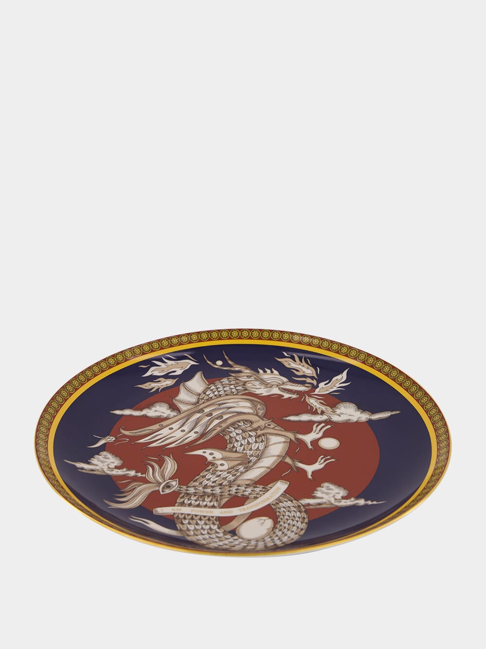 The Dragon Midnight Blue Decorative Plate