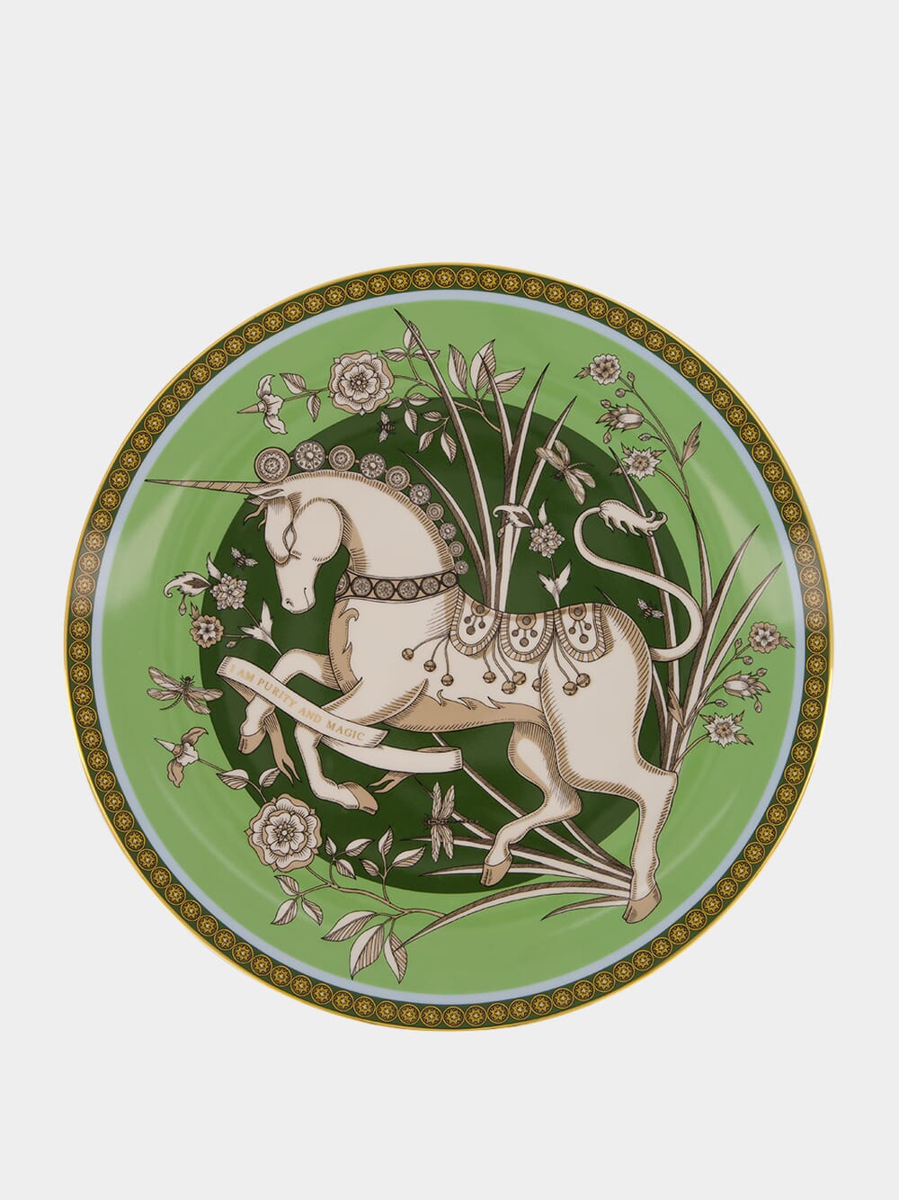 The Unicorn Light Green Decorative Plate