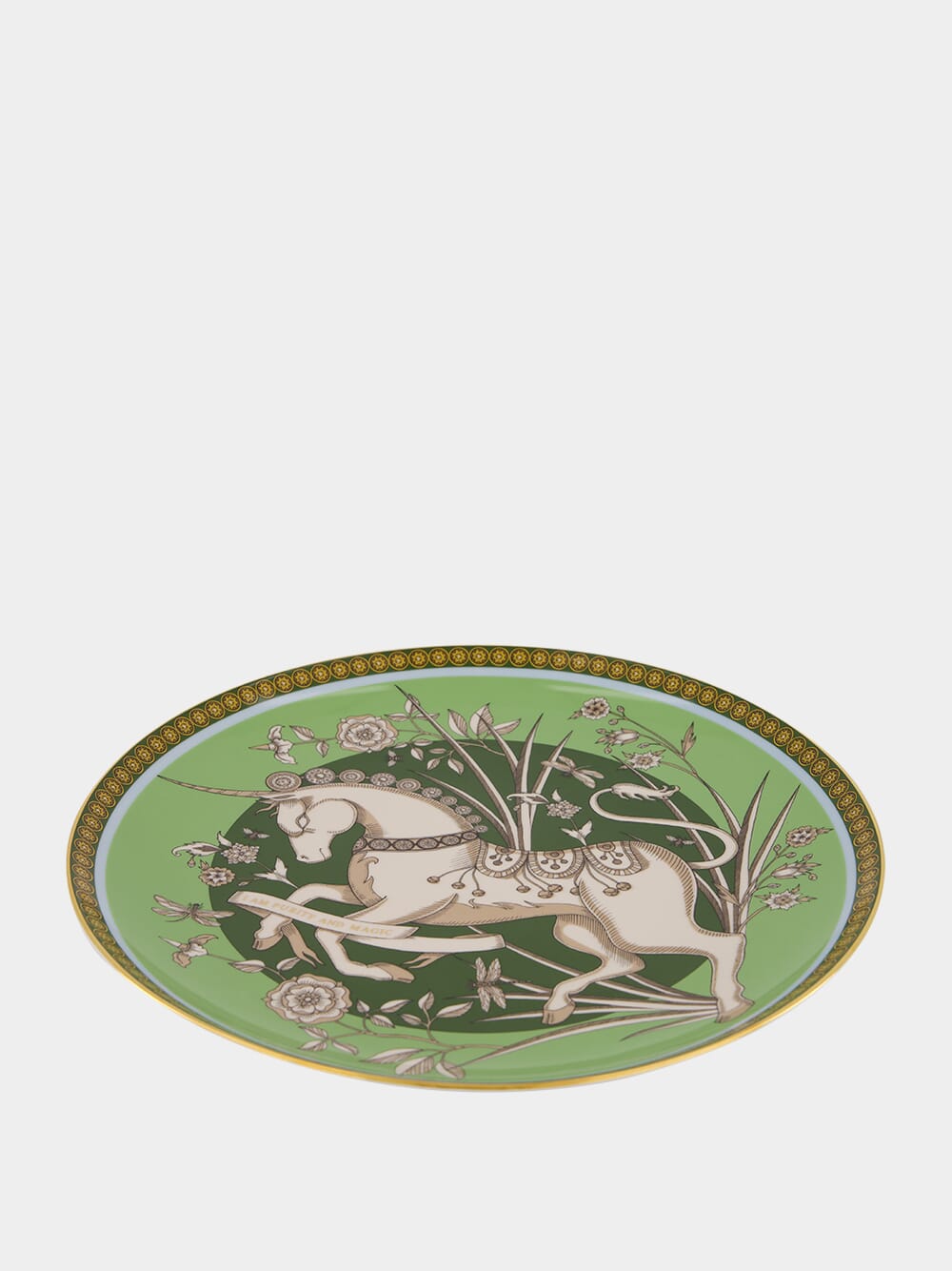 The Unicorn Light Green Decorative Plate