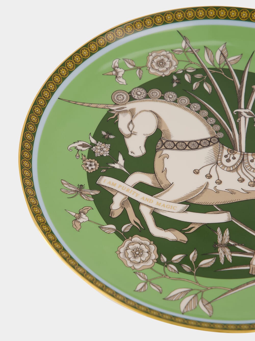 The Unicorn Light Green Decorative Plate