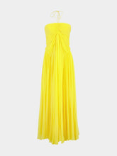 Cult Gaia Canary Ritz Silk Chiffon Gown