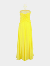 Cult Gaia Canary Ritz Silk Chiffon Gown