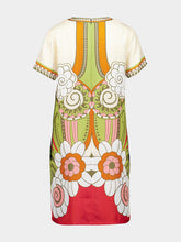 La DoubleJ Anemone Ghirlanda Silk Mini Dress