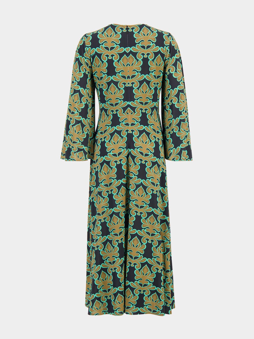 Sorella Long-Sleeve Printed Midi Dress