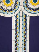 La DoubleJ Mudejar Blue Silk Maxi Dress
