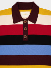 La DoubleJ Striped Midi Polo Dress in Merino Wool