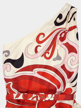 La DoubleJ Phoenix Placée One-Shoulder Silk Dress