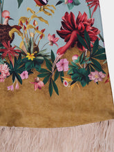 La DoubleJ Zooflora Feather-Trimmed Swing Dress
