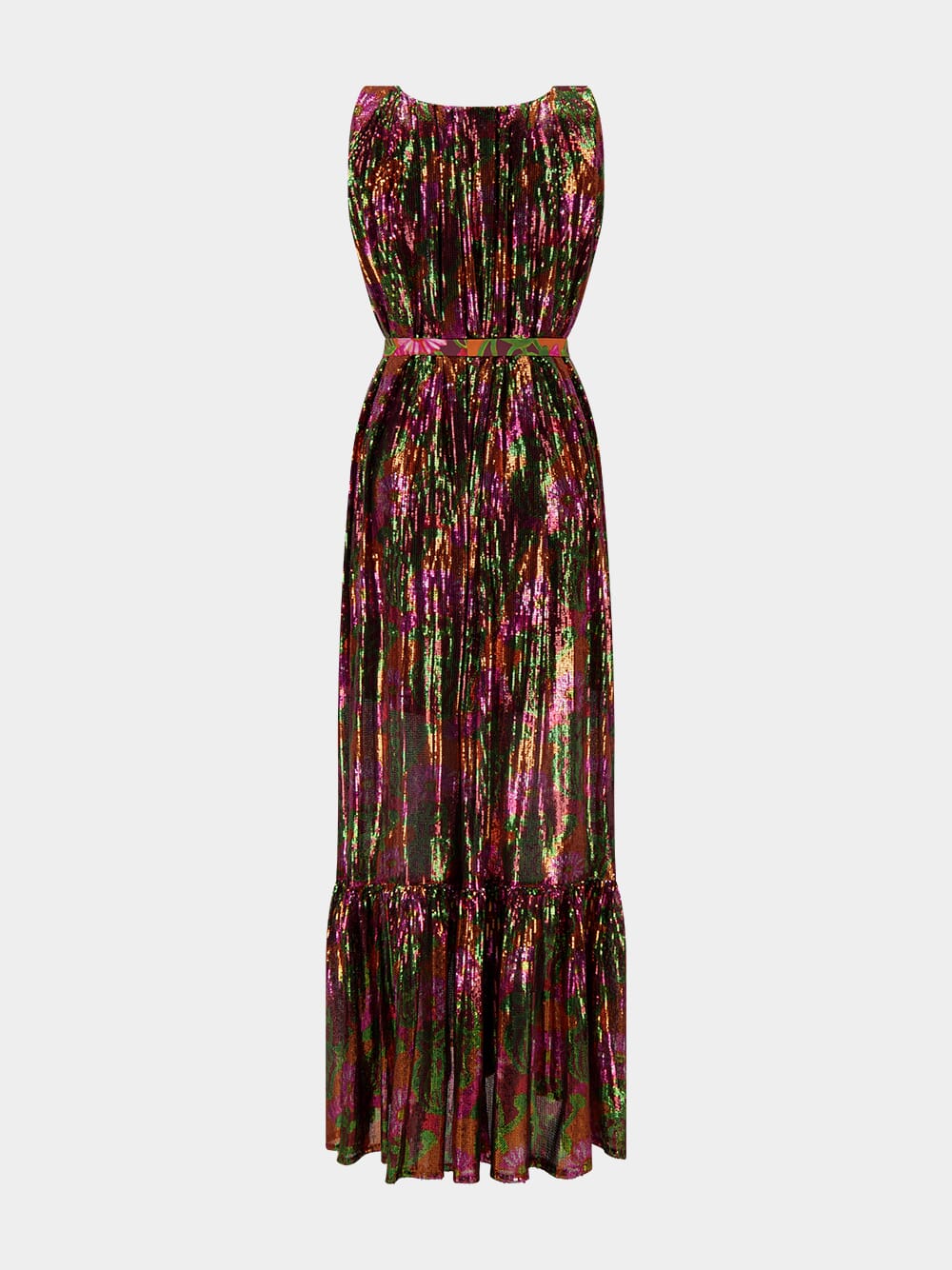 Floral Sleveless Maxi Dress