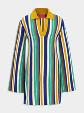 La DoubleJ Multicolour Cotton Bay Polo Mini Dress