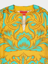La DoubleJ Va-Va Turquoise Silk Kaftan Dress