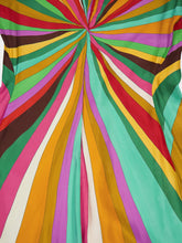 La DoubleJ Rainbow Placée Maxi V-Neck Dress