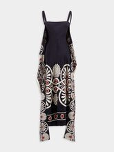 La DoubleJ Medallion Placée Black Slip-Around Dress