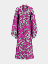 Lilium Purple Waterfall Midi Dress | PDP - Fashion Clinic