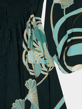 La DoubleJ Blooming Tulip Camerino Silk Maxi Dress