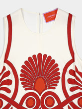 La DoubleJ Medallion Placée Cream Stretch Tunic