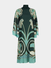 La DoubleJ Blooming Tulip Magnifico Silk Midi Dress