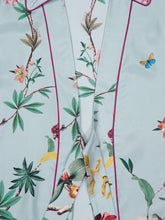 La DoubleJ Zooflora Light Blue Silk Wrap Dress