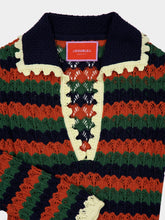 La DoubleJ Multicolour Perry Crochet Knit Midi Dress