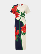 La DoubleJ Queen Peony Placée Blue Lela Dress