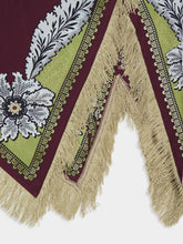 La DoubleJ Bounty Placée Burgundy in Silk Voile Scarf Dress