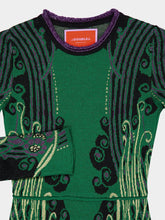 La DoubleJ Atlantis Green Jacquard Knit Bee Dress