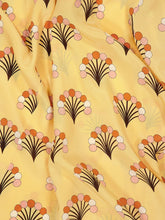 La DoubleJ Yellow Printed Silk Midi Dress