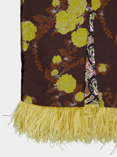 La DoubleJ Devon Brown Silk Jacquard Midi Dress