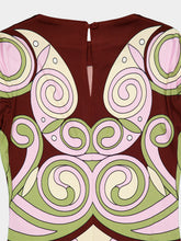 La DoubleJ Kells Swirl Burgundy Jersey Maxi Dress