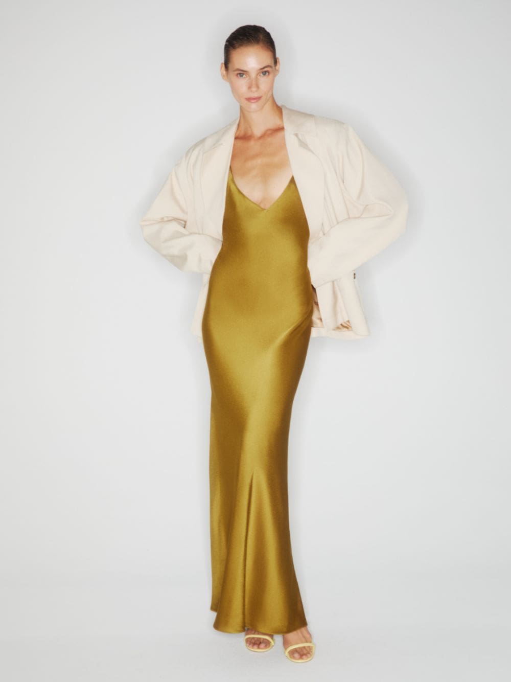 Novalis Pickle Satin Evening Dress