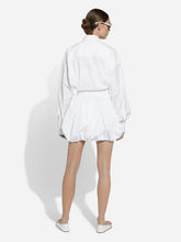 Dolce & Gabbana White Short Cotton Balloon Skirt