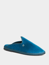 Piedaterre Blue Velvet Dandy Slippers
