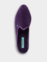 Piedaterre Dandy Cotton Velvet Purple Slippers