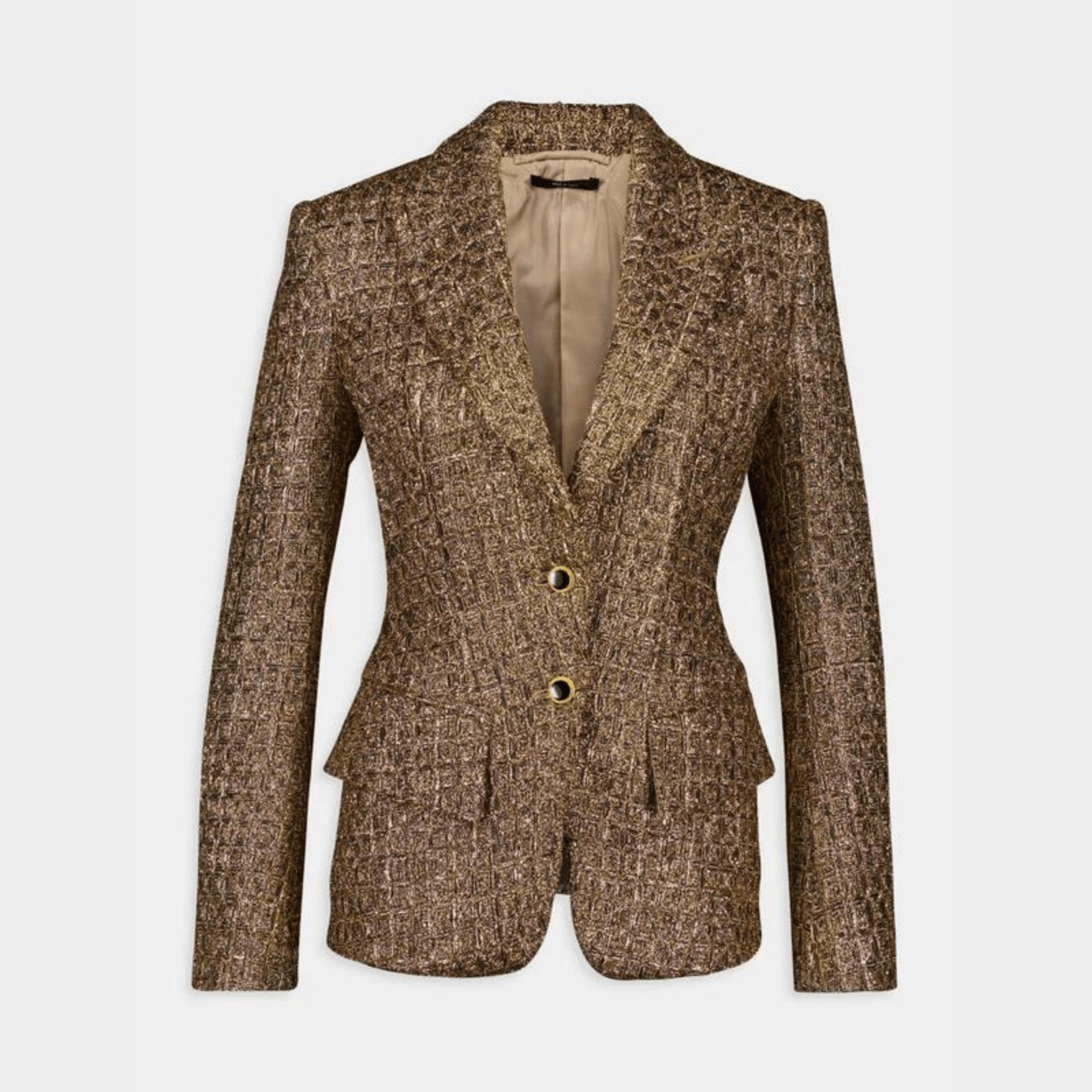 TOM FORD Gilded Tweed Single-Breasted Blazer