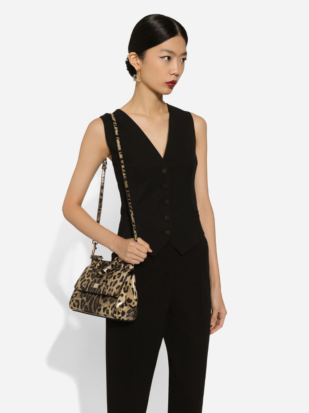 x KIM Leopard Medium Sicily Bag