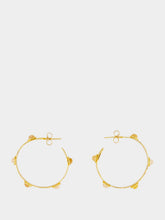 Sylvia Toledano Bianca Jasper and Quartz Hoop Earrings