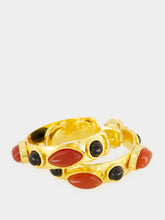 Sylvia Toledano Orange and Black Sultane Stone Earrings