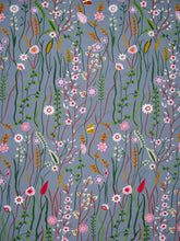 Les Ottomans Embroidered Spring Flowers Cotton Tablecloth