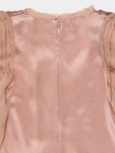 Balmain Beige Poudre Shoulder-Pad Blouse